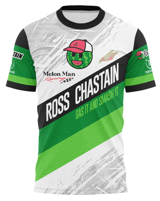 2025 Ross Chastain Melon Man Racing Sublimated Crew Tee