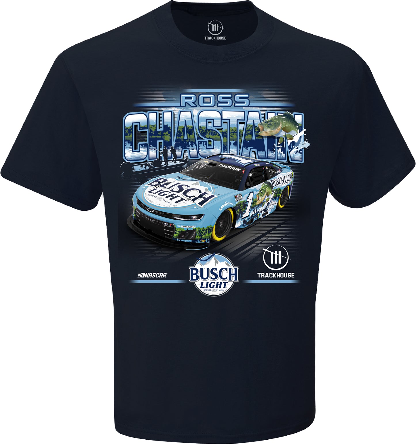 2025 Ross Chastain Busch Light Fishing Car Tee
