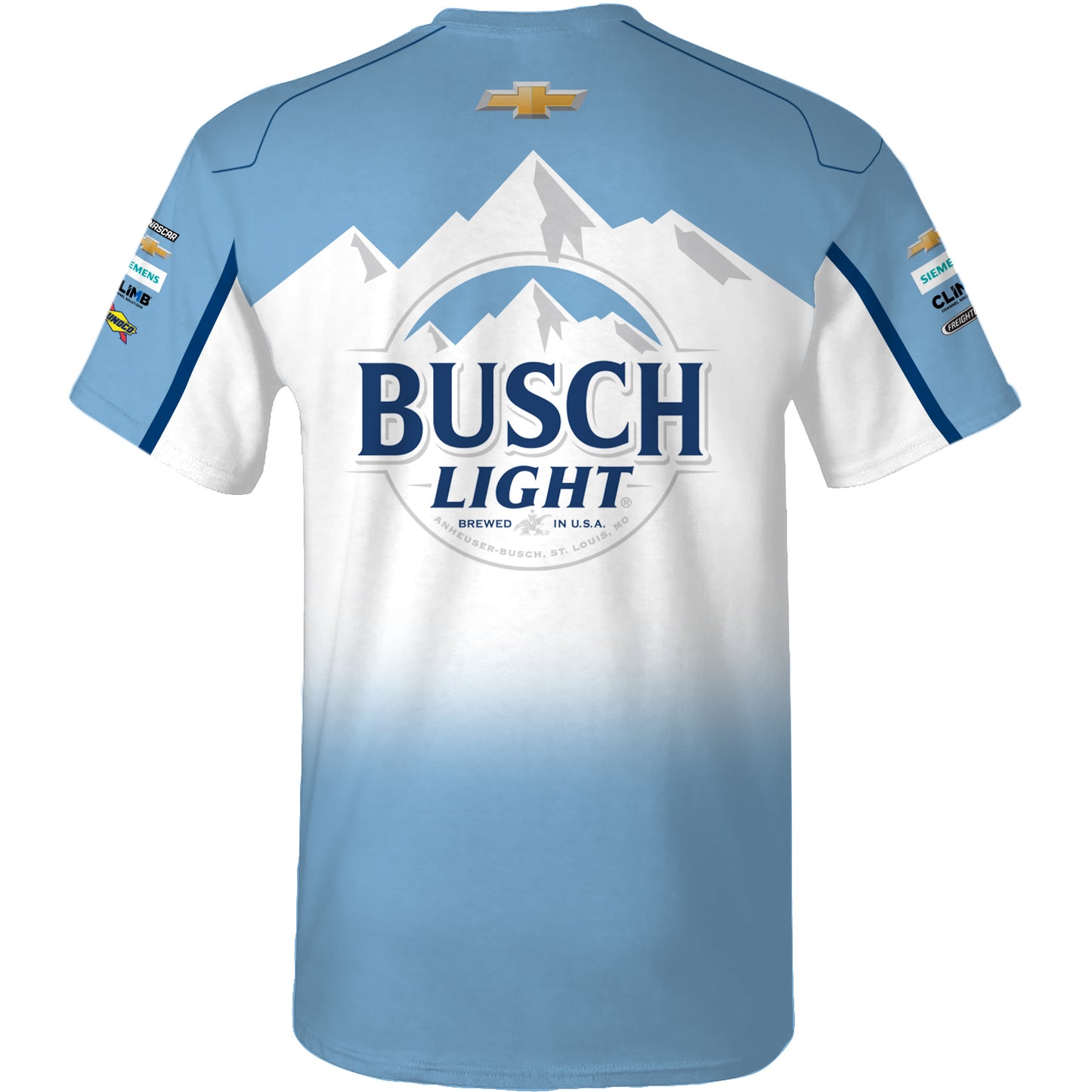 2025 Ross Chastain Busch Light Sublimated Crew Tee