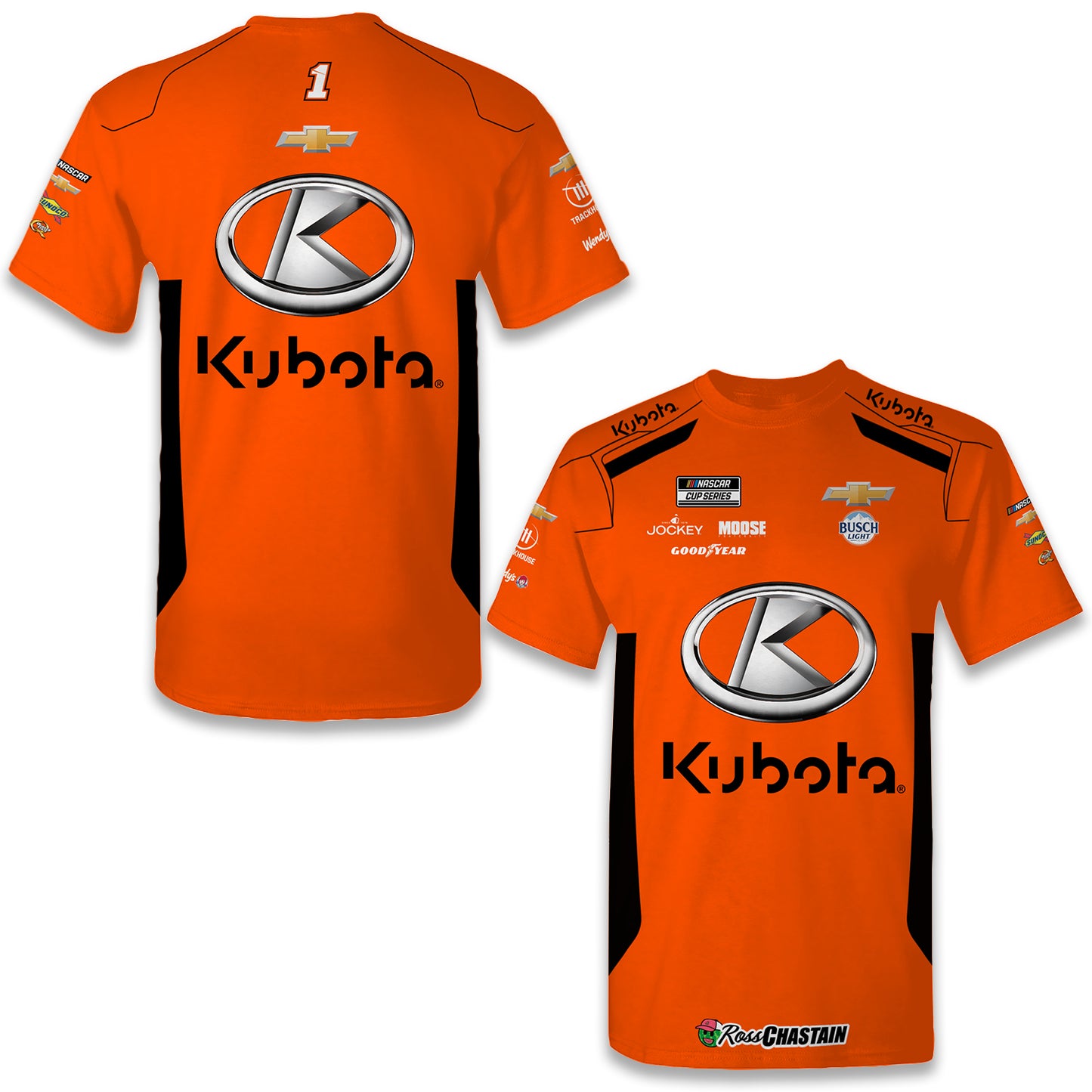 2025 Ross Chastain Kubota Sublimated Crew Tee