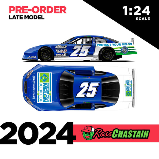 Ross Chastain 2024 No.25 1:24 Protect Your Melon DIE-CAST