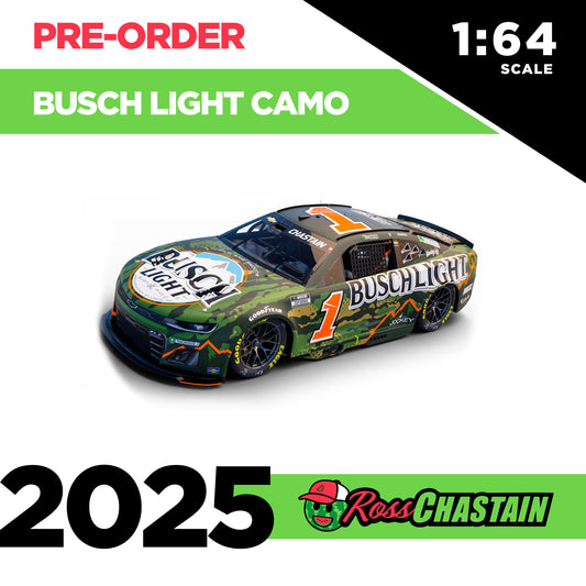 Ross Chastain 2025 No.1 1:64 Busch Light CAMO DIE-CAST