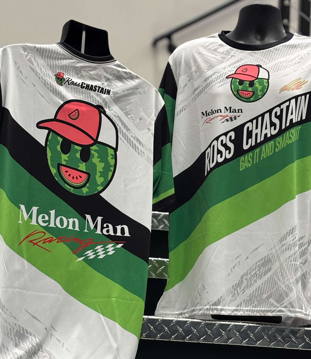 2025 Ross Chastain Melon Man Racing Sublimated Crew Tee