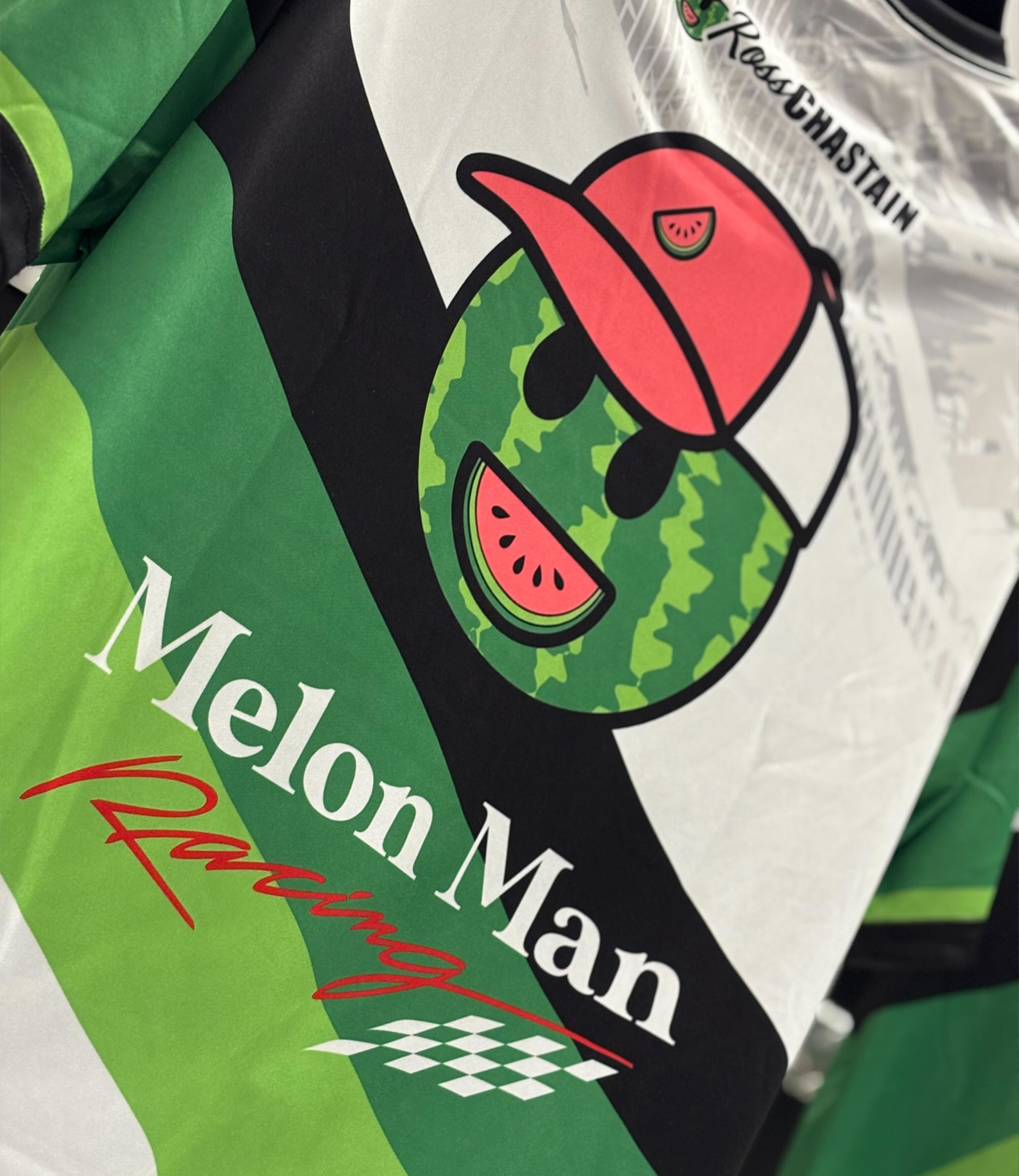 2025 Ross Chastain Melon Man Racing Sublimated Crew Tee