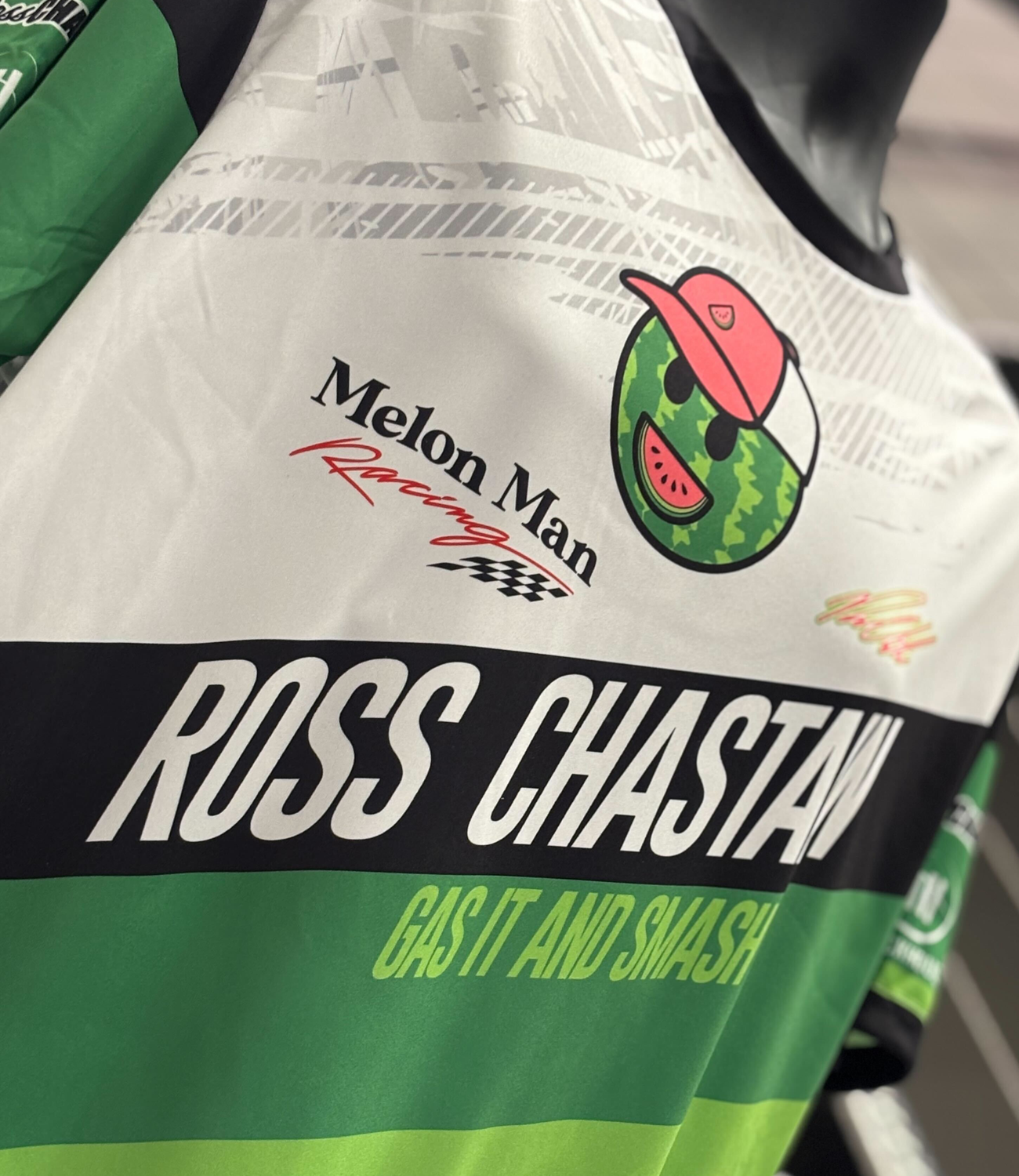 2025 Ross Chastain Melon Man Racing Sublimated Crew Tee