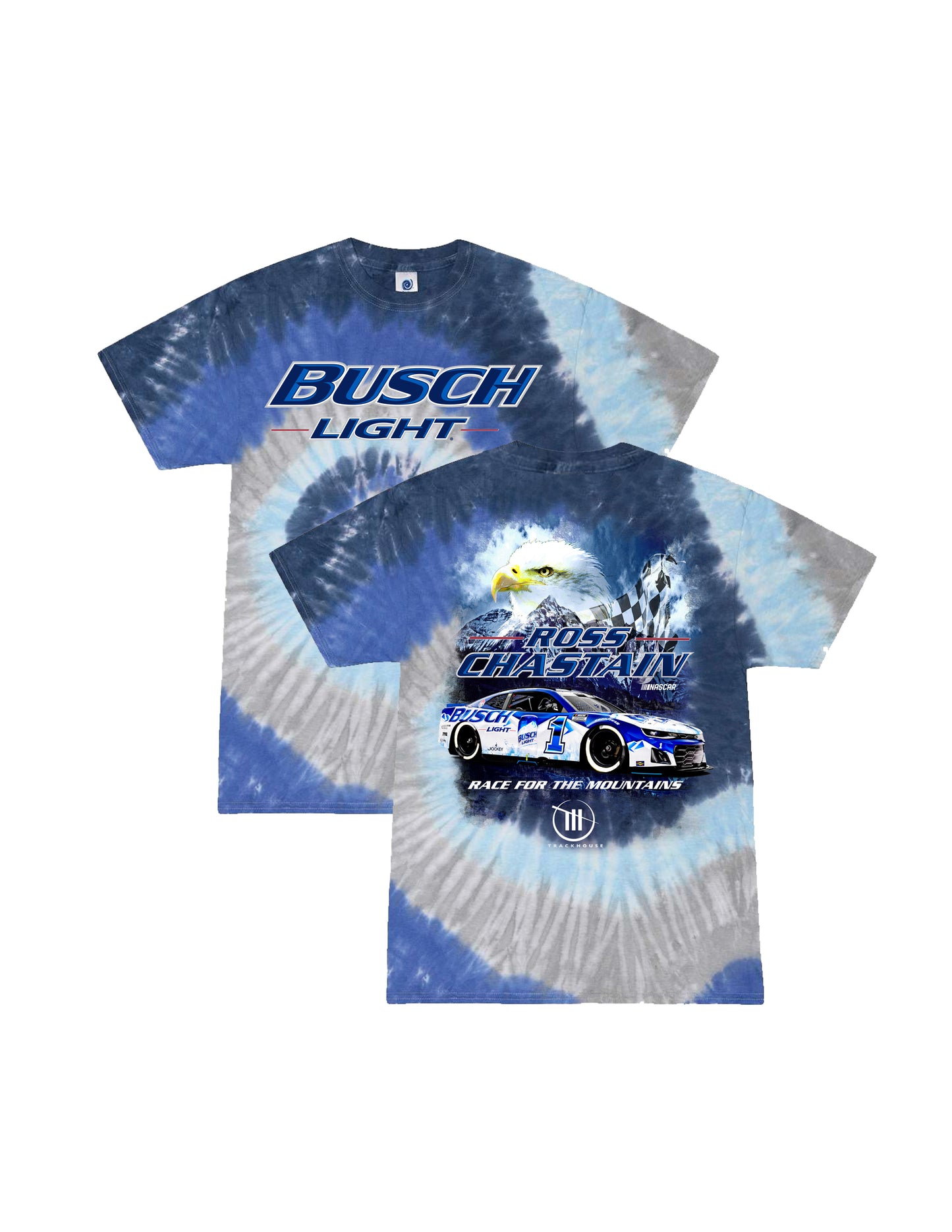 Ross Chastain Busch Light Throwback Tie Dye Tee