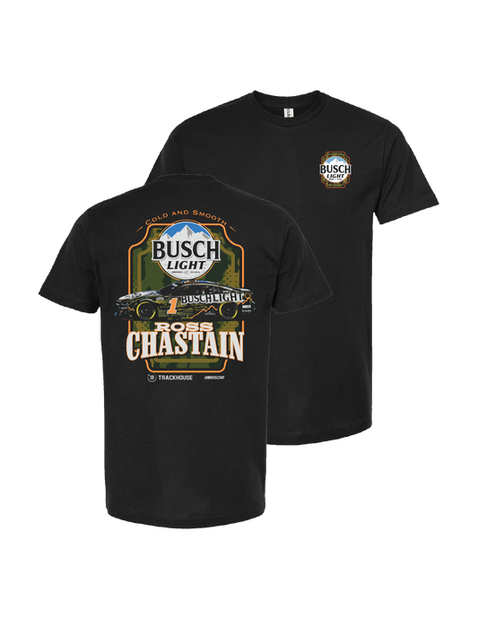 Ross Chastain #1 2025 Busch Light Camo T-Shirt