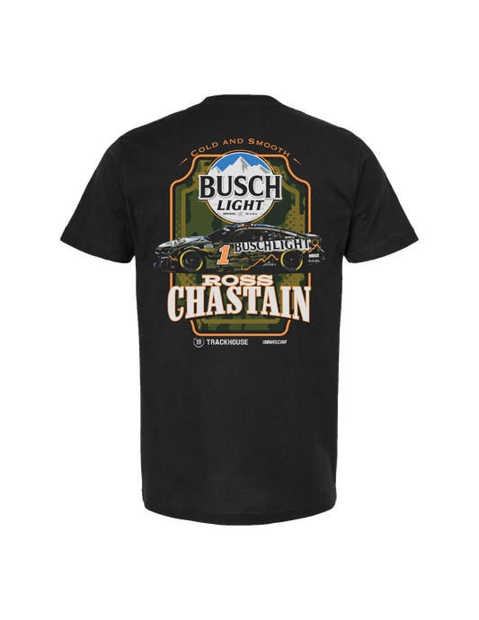 Ross Chastain #1 2025 Busch Light Camo T-Shirt