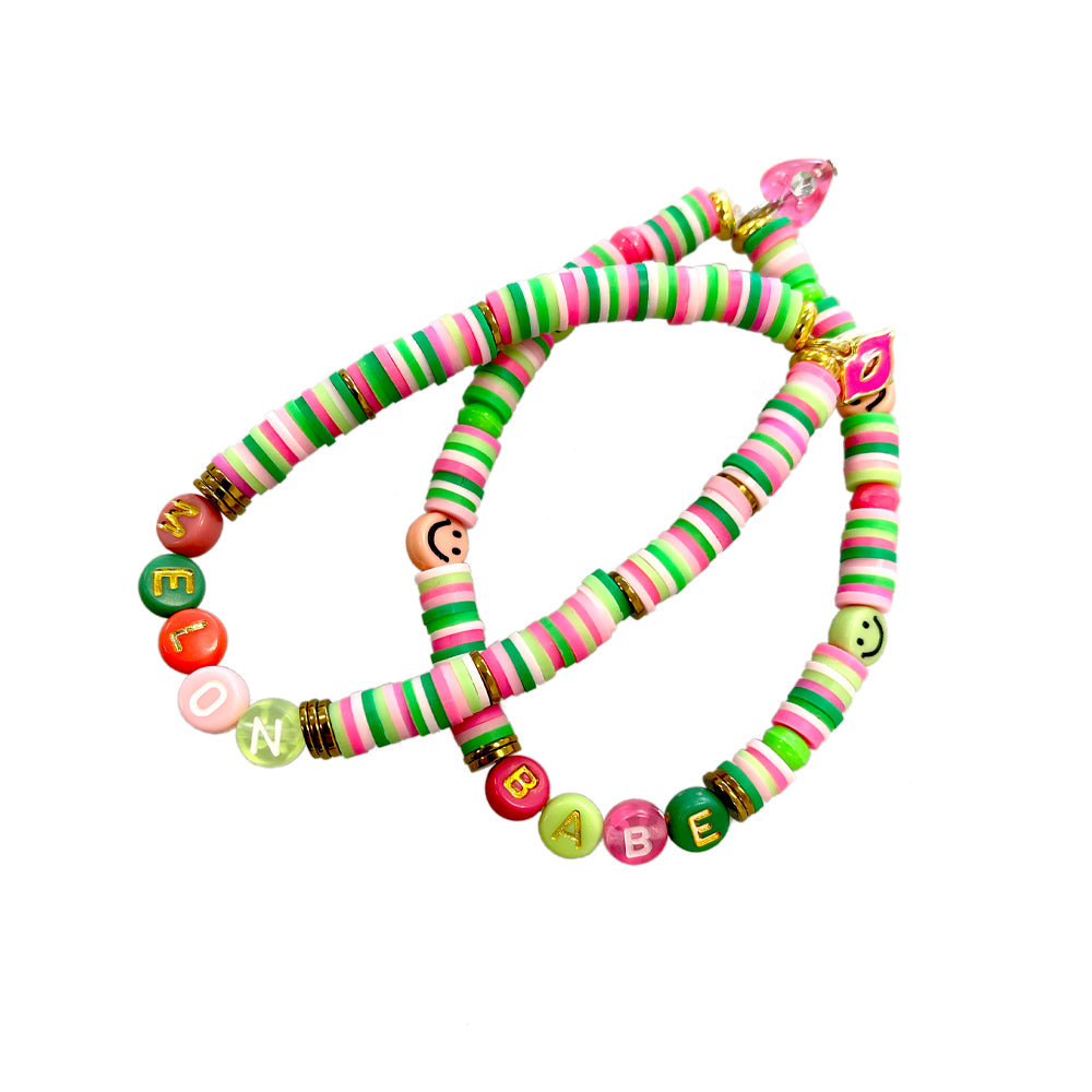 Melon Babe Bracelets (2-Stack)