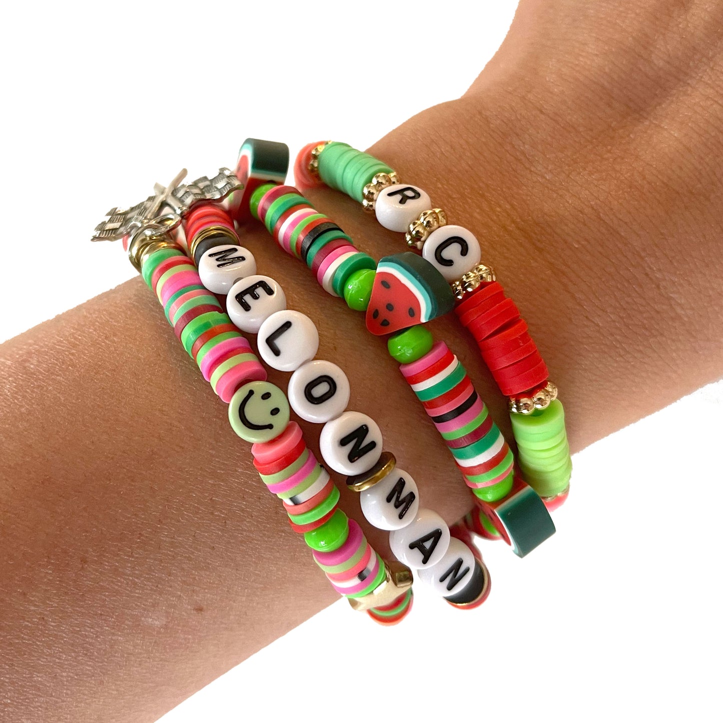 Melon Man Stacking Bracelets