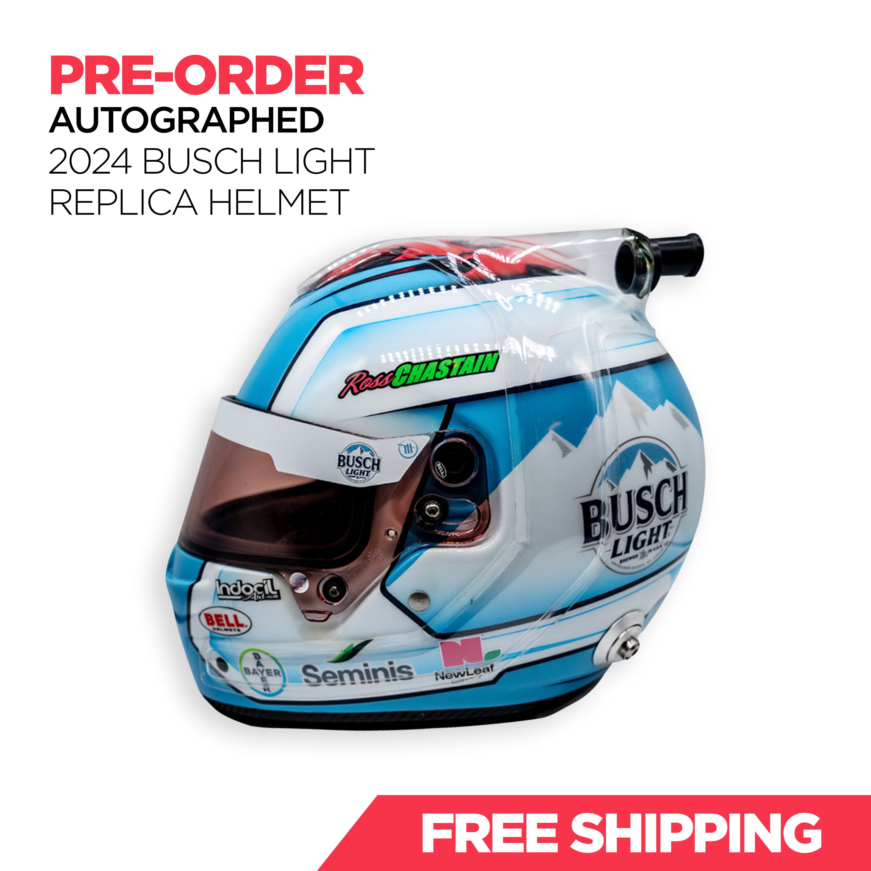 Nascar driver 2024 replica helmets