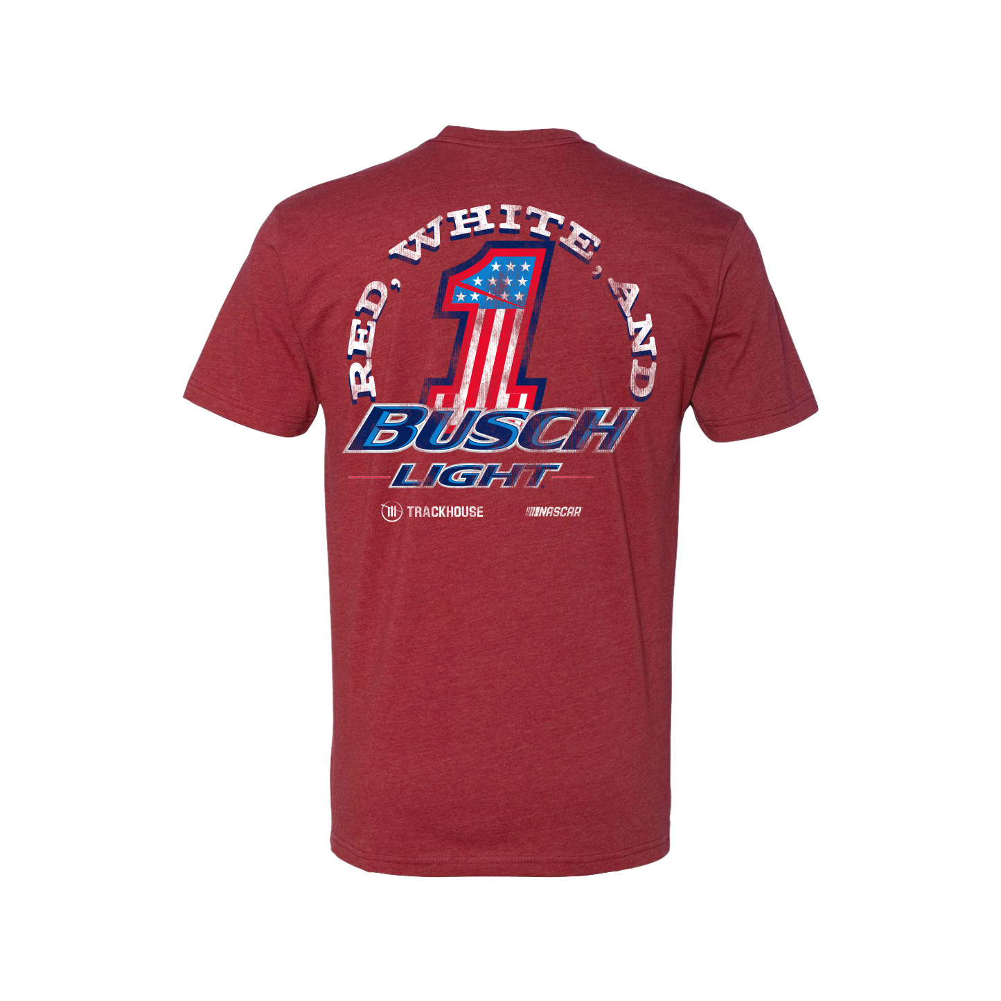 Ross Chastain #1 Red, White, and Busch Light Cardinal T-Shirt