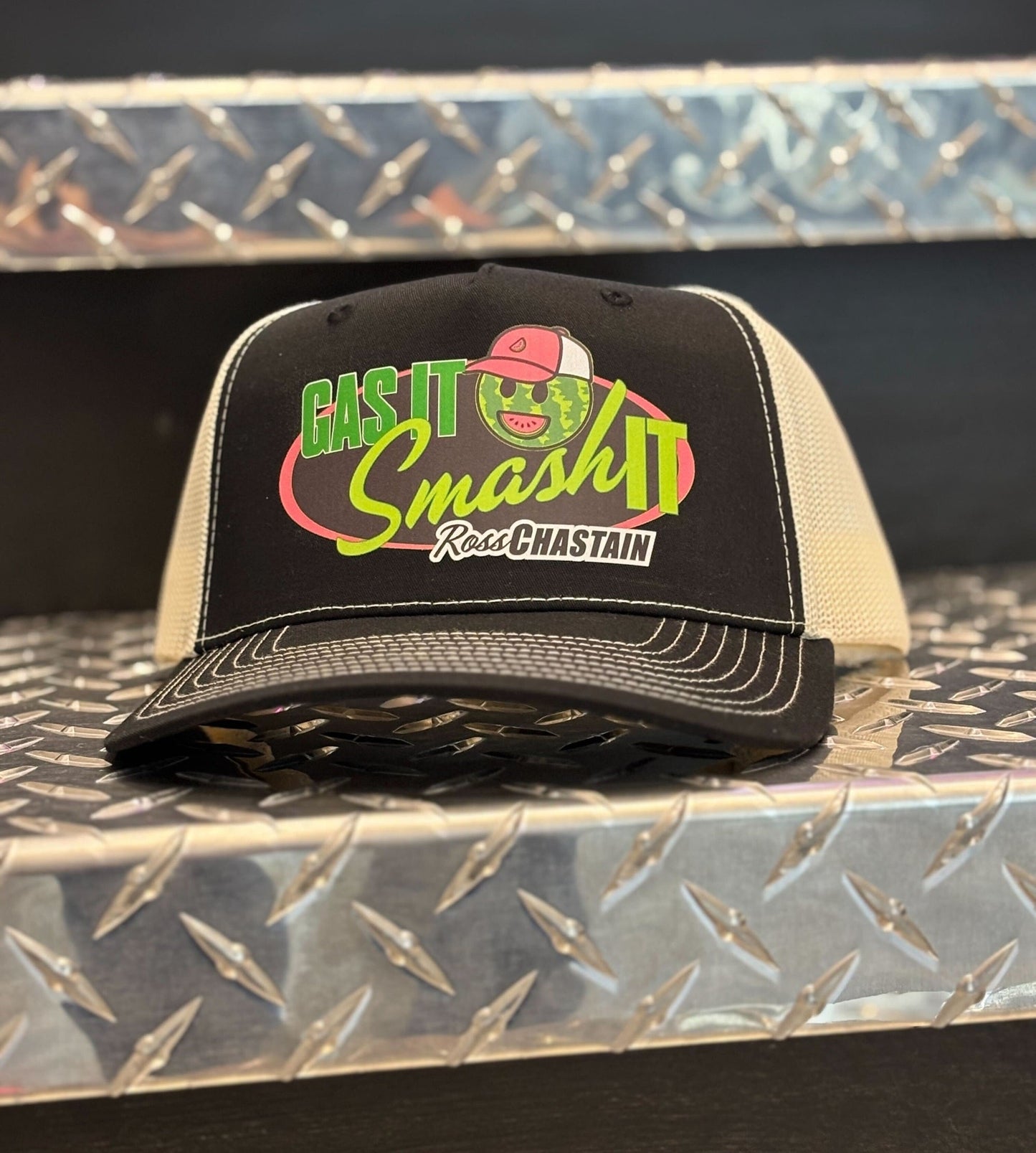 Melon Man Gas it Smash it Meshback Snap Hat