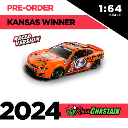 Ross Chastain 2024 No.1 1:64 KUBOTA DIE-CAST KANSAS WINNER