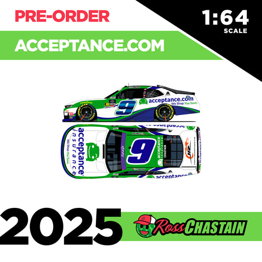 Ross Chastain 2025 No.1 1:64 Acceptance Insurance DIE-CAST