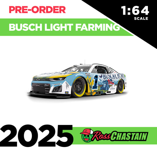 Ross Chastain 2025 No.1 1:64 Busch Light FARMING DIE-CAST