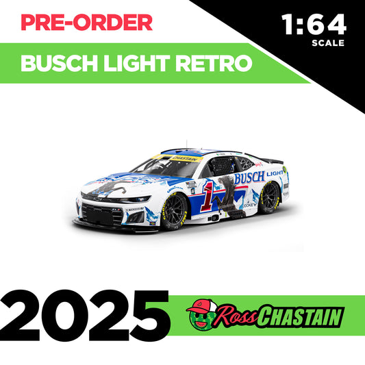 Ross Chastain 2025 No.1 1:64 Busch Light RETRO DIE-CAST