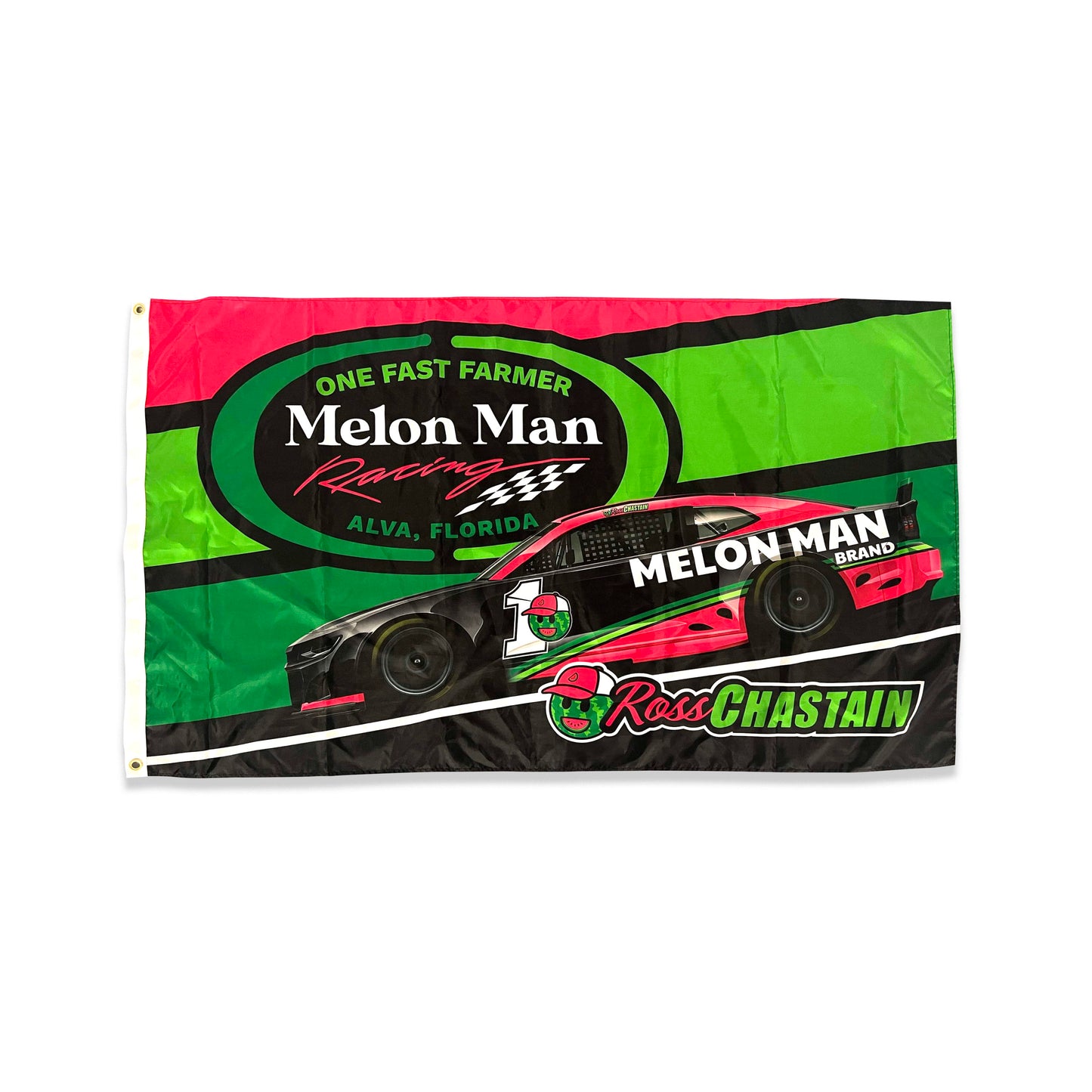 3' x 5' Melon Man Racing Flag