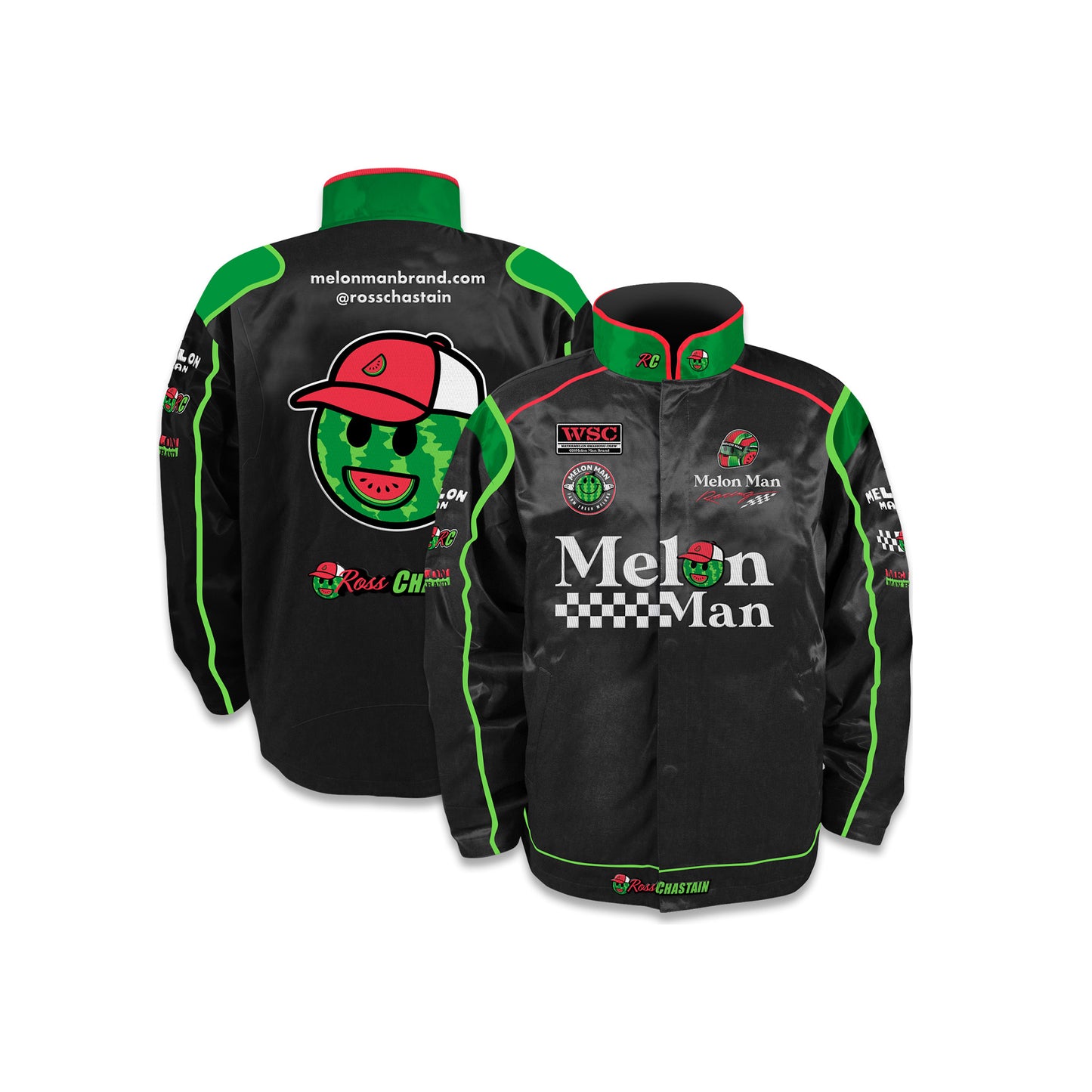 Melon Man Driver Uniform Full-Snap Jacket