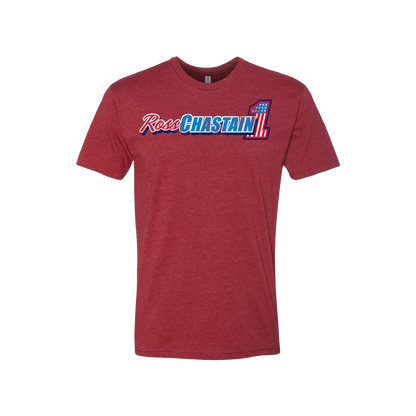 Ross Chastain #1 Red, White, and Busch Light Cardinal T-Shirt