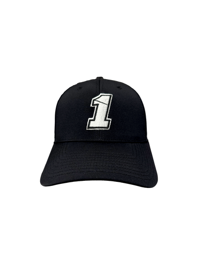 Chastain Black Performance Fabric Velcro Cap