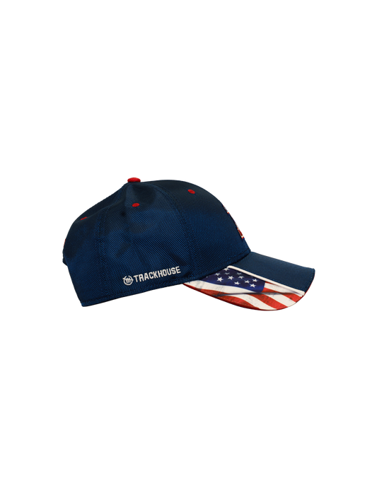 Ross Chastain #1 Americana Navy Snapback Hat