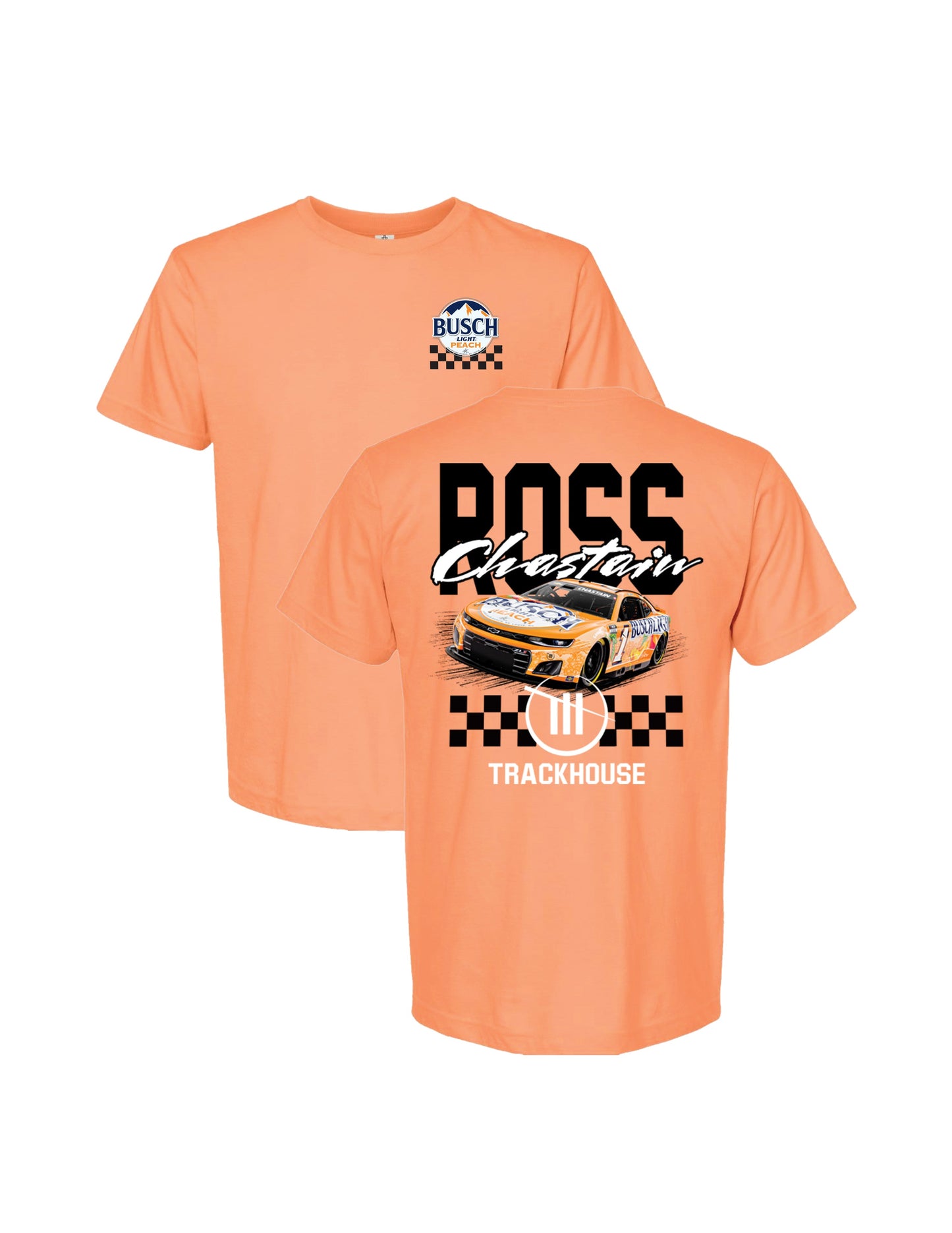 Ross Chastain #1 Busch Light Peach T-Shirt