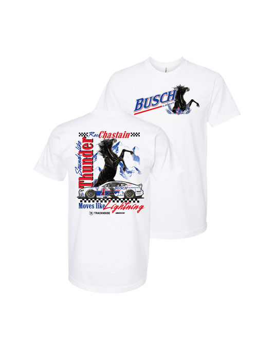 Ross Chastain #1 2025 Busch Light Retro T-Shirt