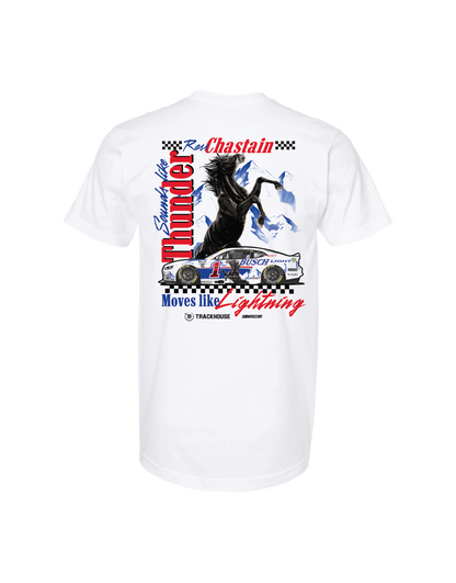 Ross Chastain #1 2025 Busch Light Retro T-Shirt
