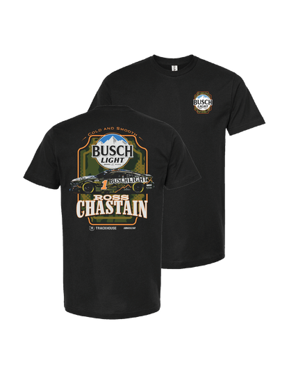 Ross Chastain #1 2025 Busch Light Camo T-Shirt