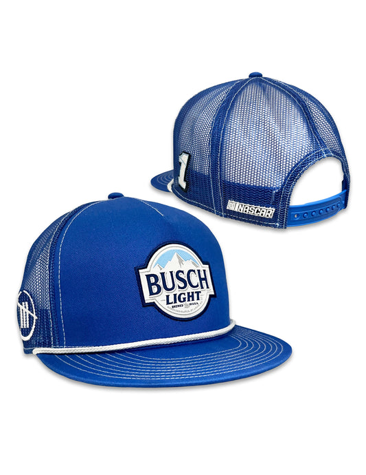 Ross Chastain Busch Light Flat Bill Mesh Snapback Hat