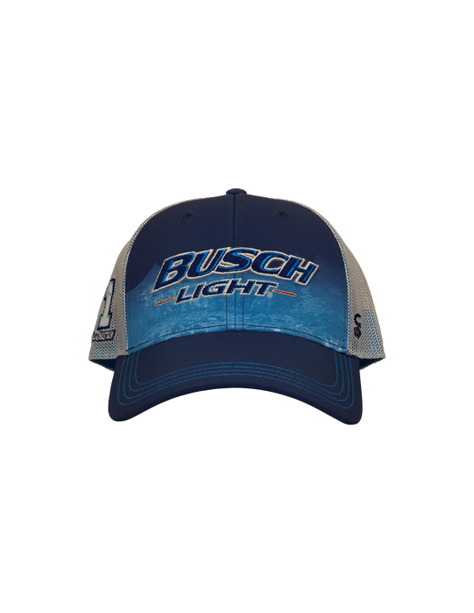 Ross Chastain #1 Busch Light Retro Mountains Mesh Snapback Hat