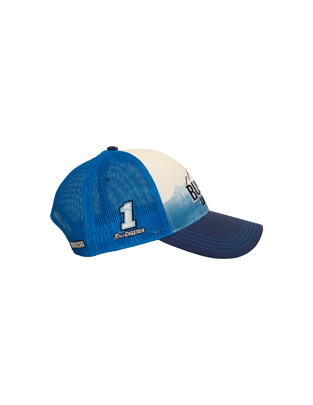 Ross Chastain #1 Busch Light Mountains Mesh Snapback Hat